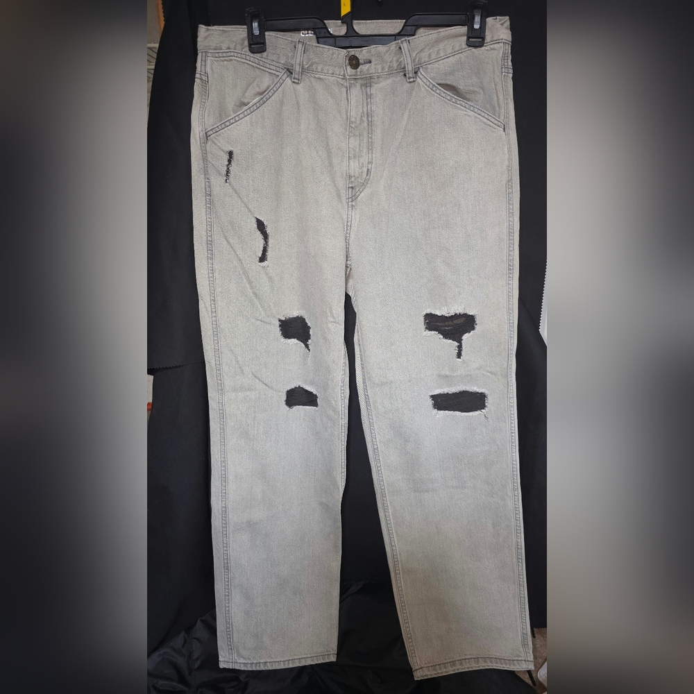 Old NAVY Distressed Jeans Mens 36W 32L Boot Cut